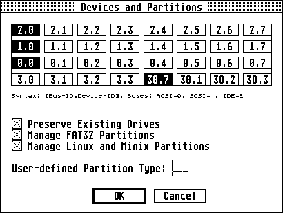 Devices and partitions