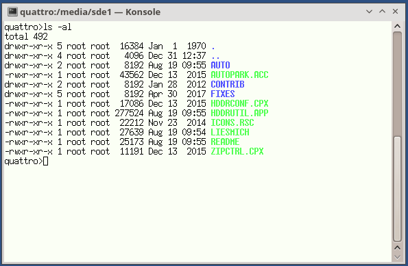 Data exchange with Linux